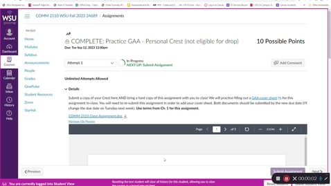 Thumbnail for Explanation of how to do GAA assignments