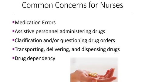 Thumbnail for Unit 1 Preventing Medication Errors
