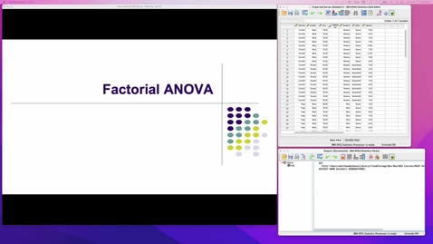 Thumbnail for Factorial ANOVA