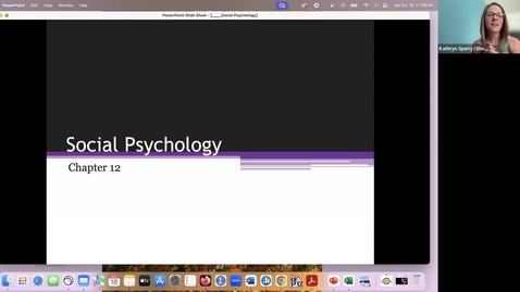 Thumbnail for Intro - social psych Lecture #1 attributions