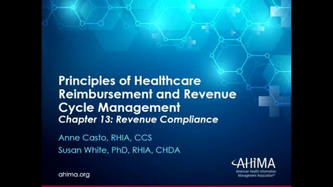 Thumbnail for entry Ch 13 Revenue Compliance Recorded lecture