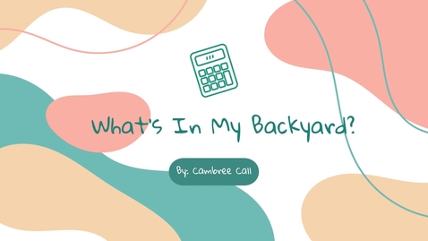 Thumbnail for What's In My Backyard