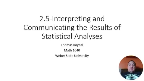 Thumbnail for 1040 2.5 Interpreting and Communicating