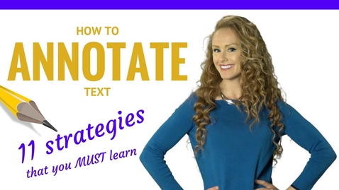 Thumbnail for How to annotate text while reading