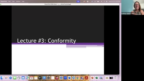 Thumbnail for Intro - Social Psych Lecture #3 Conformity