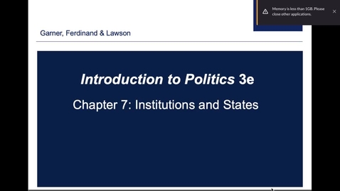 Thumbnail for entry POLS 1010 Chapter 7 Lecture A