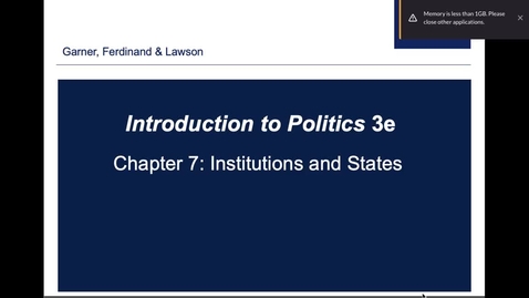 Thumbnail for POLS 1010 Chapter 7 Lecture A