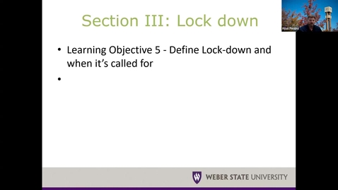 Thumbnail for Module 8 Evacuation and SIP (5) SAFE 3650 VTL Spring 2025 35661 - Quiz