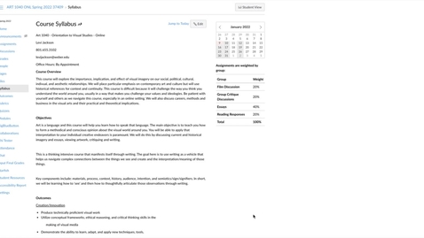 Thumbnail for 1040 Syllabus - Spring 2022