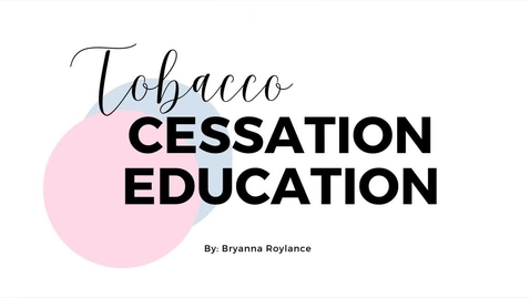 Thumbnail for tobacco cessation presentation