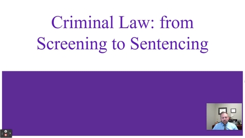 Thumbnail for 3 - A Crash Course in Criminal Process