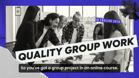 Thumbnail for Quality Group Work Video for English 2010 with Captions