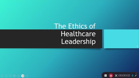 Thumbnail for The Ethics of Healthcare Leadership with Annoto (30:19) - Quiz
