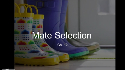 Thumbnail for entry Ch. 12 - Mate Selection (18:07)