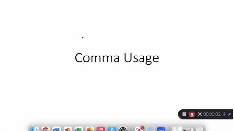 Thumbnail for entry Comma Usage