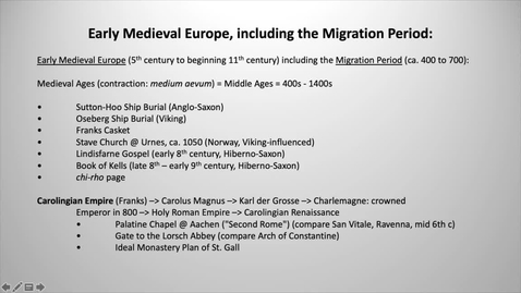 Thumbnail for entry Early Medieval Europe, including Migration Period