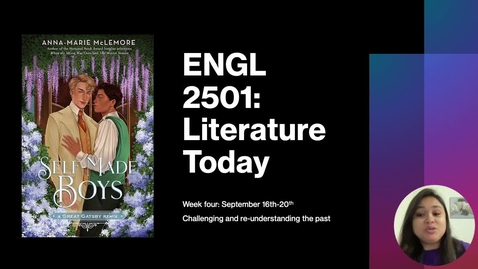 Thumbnail for ENGL 2501 Week Four Recording