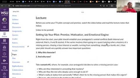 Thumbnail for Week 6 – What a TV Pilot Does