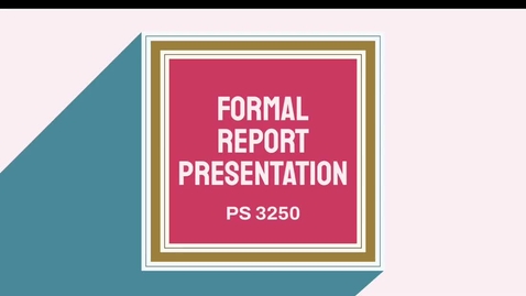 Thumbnail for Formal Report
