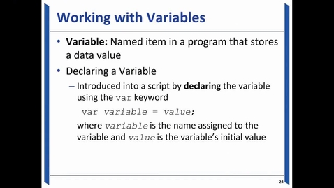 Thumbnail for entry 6-Understanding Variables and Data Types in JavaScript