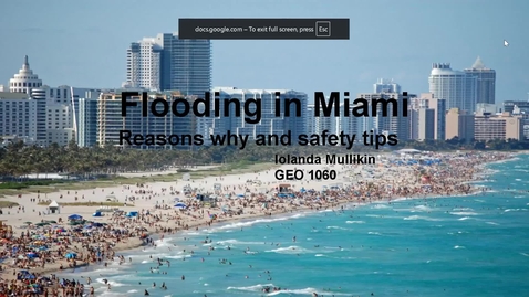Thumbnail for GEO1060 flooding video