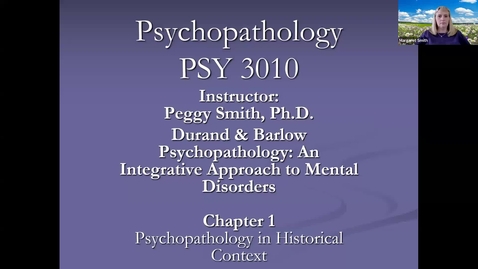 Thumbnail for entry Psychopathology Chapter 1