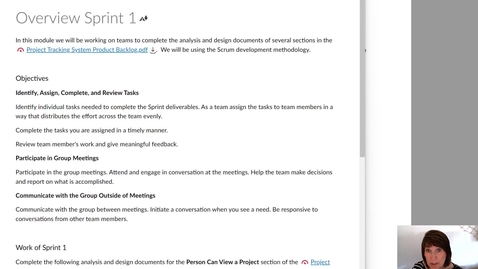 Thumbnail for Sprint 1 overview