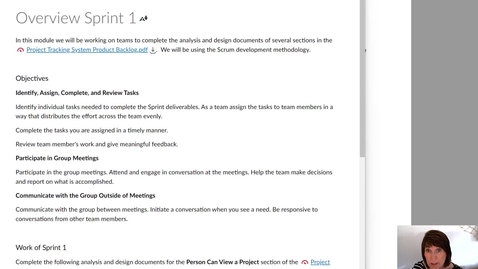 Thumbnail for entry Sprint 1 overview