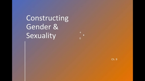 Thumbnail for Defining sex and gender (17:23)