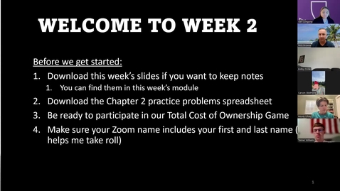 Thumbnail for Week 2 Class Recording Summer 2025 Wednesday Night