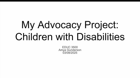 Thumbnail for ADVOCACY