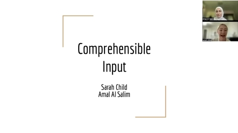 Thumbnail for entry Comprehensible Input