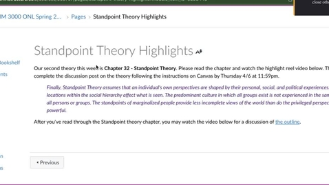 Thumbnail for entry Standpoint Theory