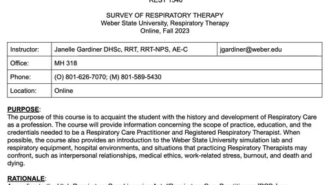 Thumbnail for REST 1540 Syllabus Review Fall 2023