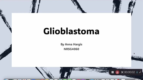Thumbnail for N4060 Glioblastoma Presentation