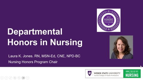Thumbnail for Nursing Honors Orientation 2025