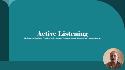 Thumbnail for Active Listening - Group Presentation