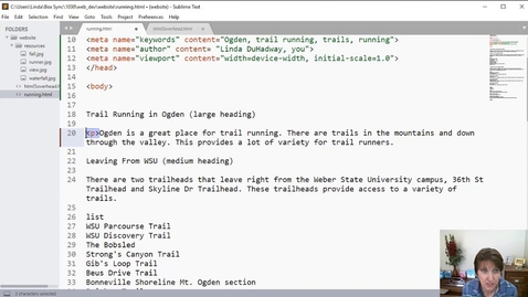Thumbnail for The HTML p tag