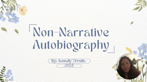Thumbnail for Non-Narrative Autobiographpy