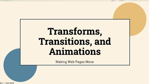 Thumbnail for 2620 - Transform, Transition, and Animation