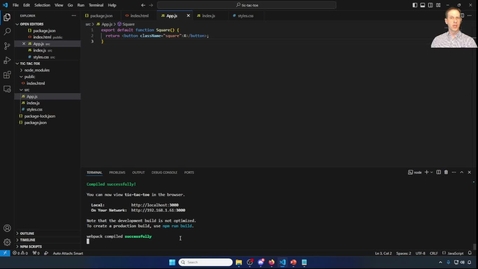 Thumbnail for 3750 React: Tic-Tac-Toe components and props
