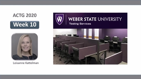 Thumbnail for Wk 10 - Exam 2 and Project B - ACTG 2020