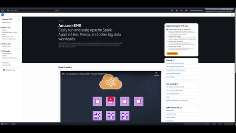 Thumbnail for CS 6705: EMR Studio/Clusters on EC2