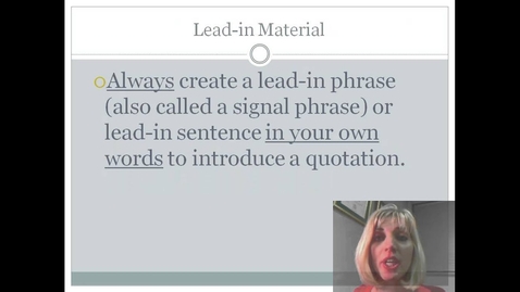 Thumbnail for Avoiding Dropped Quotations