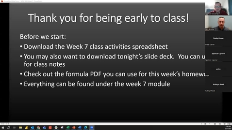 Thumbnail for Week 7 class recording Spring 24