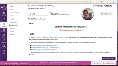 Thumbnail for Interest Survey Overview