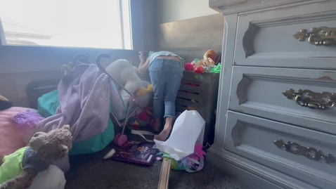 Thumbnail for Oaklee Playing with Cars. 