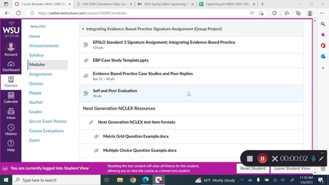 Thumbnail for EBP Presentation Assignment Orientation Spring 2023