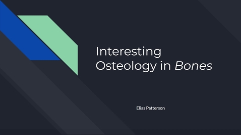 Thumbnail for Interesting Osteology