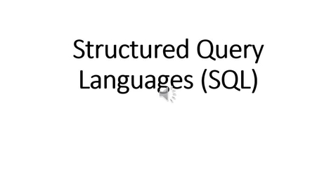 Thumbnail for Relational Database and SQL 2 - Select From and Where